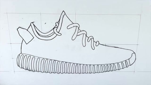 How To Draw - Step by Step: Adidas Yeezy Boost 350 w/ Downloadable Sten смотреть онлайн