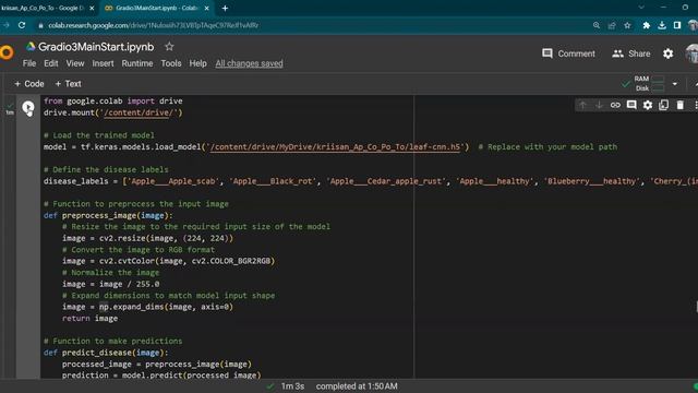 Leaf disease detection Google Colab Python Gradio Machine Learning смотреть онлайн