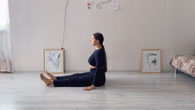 Танц. кружок. Урок 2. Roll down и roll up сидя. Техника contemporary dance, вариации, комбинации смотреть онлайн