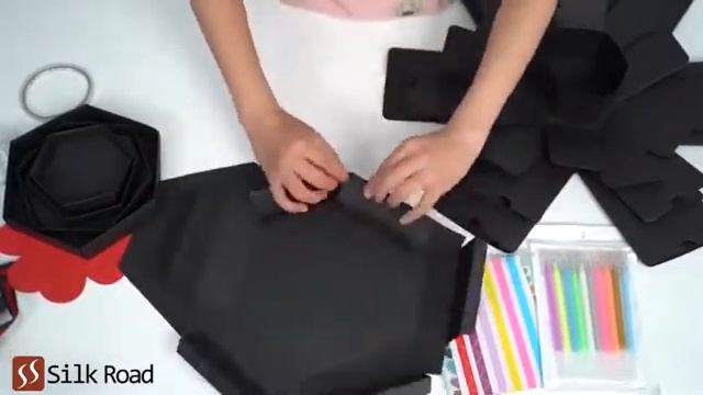 DIY Explosion Gift Box  Hexagon   Set Up Instruction Video