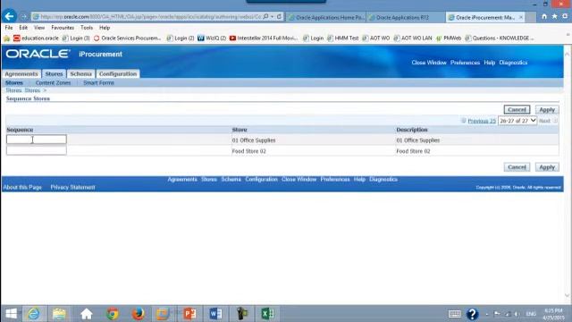 Oracle iProcurement Schema Creating Store 02 04 смотреть онлайн