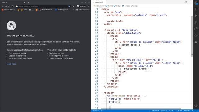CWP Episode 2 - Creating a DynamicTable component with Vue.js смотреть онлайн