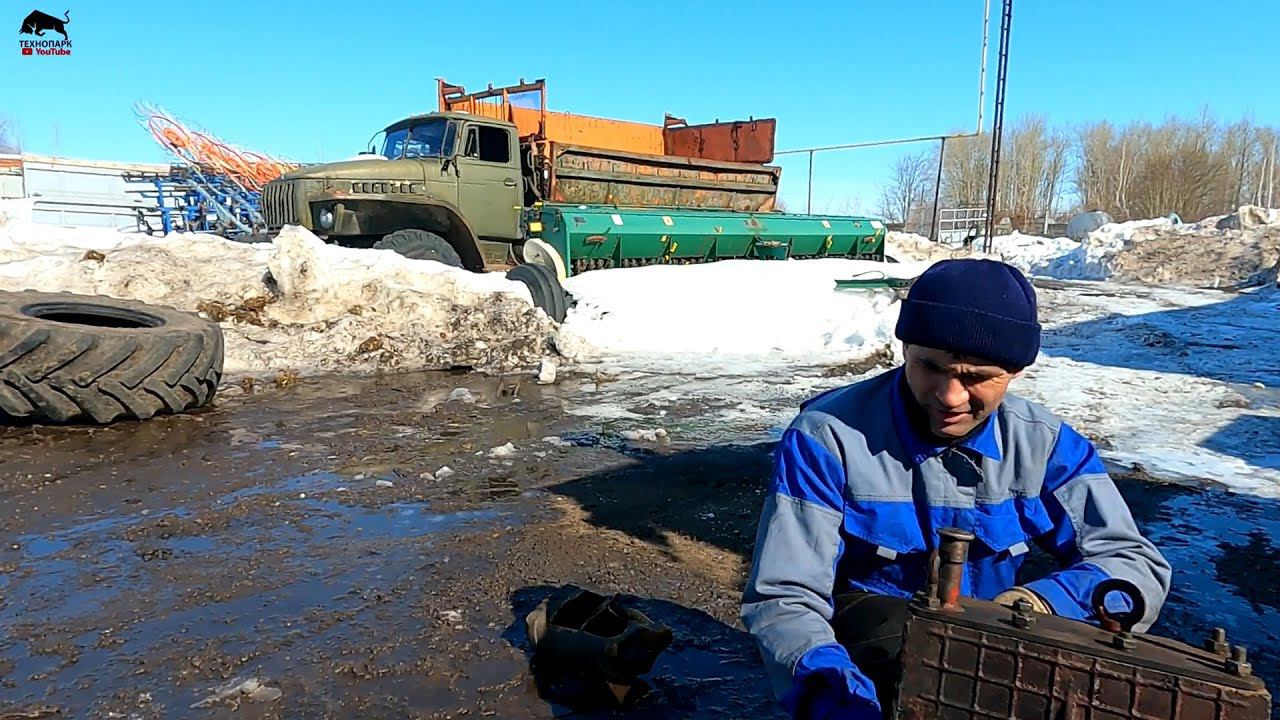 Подготовка бороны! Лопнуло колесо прицепа! Общение с Геннадием! смотреть онлайн