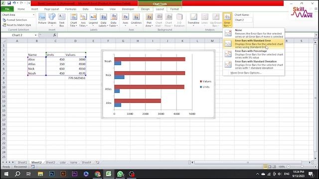 How to Add Error Bars in Excel 2023 смотреть онлайн
