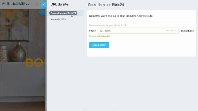 Modifier l'adresse du site web | Sites - Bitrix24 смотреть онлайн