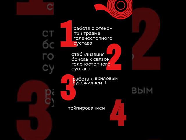 Новый экспресс-курс «Кинезиотейпирование при растяжении голеностопного сустава. Экстренная помощь» смотреть онлайн