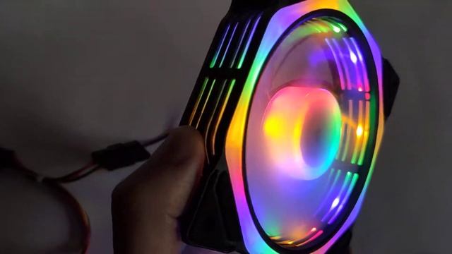 Вентилятор c подсветкой RGB квадратный 120 мм смотреть онлайн