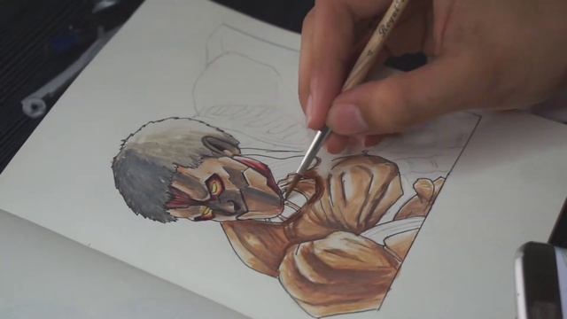 Drawing Armored Titan (Reiner) Attack on Titan смотреть онлайн