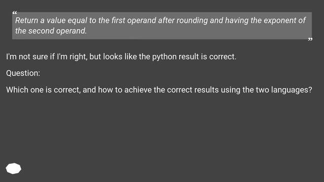 Round half to even on decimal смотреть онлайн