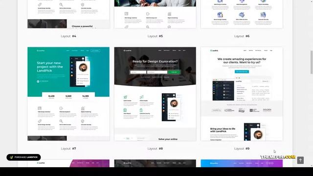 Landpick - Multipurpose Landing Pages WordPress Theme freelancers responsive Erika смотреть онлайн