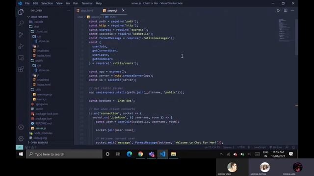 Real-time web-based chat application #geekwizard#hackathon#githubopensource#developer#team смотреть онлайн