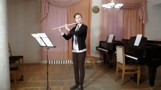 КУЗЬМА Александра - Телеман. Фантазия № 12 для флейты соло смотреть онлайн