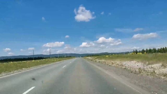 Дорога Учалы - Старосубхангулово. 240 км за 12 минут. Timelapse. смотреть онлайн