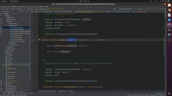 Laravel&Vue CRM.11: Авторизация, middleware