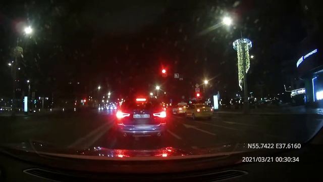 Driving in Moscow agglomeration: Внуково - Мытищи 20-21/03/2021 (timelapse 5x) смотреть онлайн