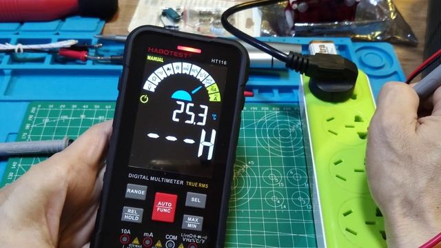 HABOTEST HT116 Or(GVDA GD128 ) 9999 COUNTS TRUE RMS MULTIMETER CATIII 1KV,CATIV 600V MADE IN CHINA.