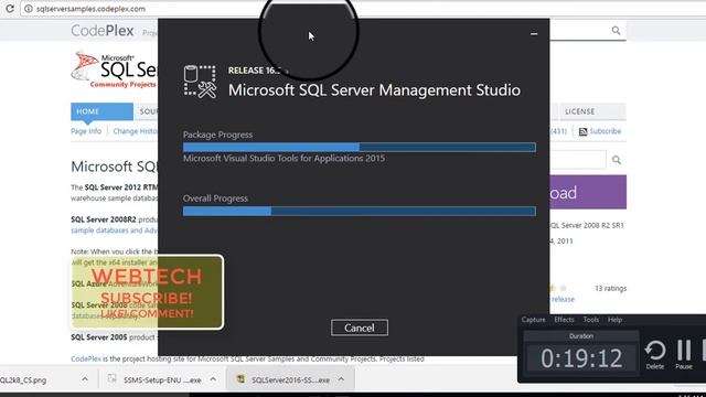 Microsoft SQl SERVER Management Studio 2016 Express Edition Installation SSMS смотреть онлайн