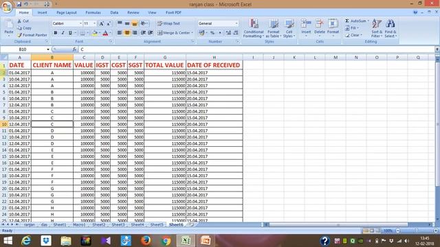 Sort/Filter, Freeze (Hindi Microsoft Excel part 7 ) смотреть онлайн