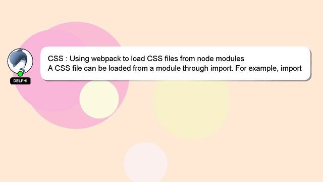 CSS : Using webpack to load CSS files from node modules смотреть онлайн