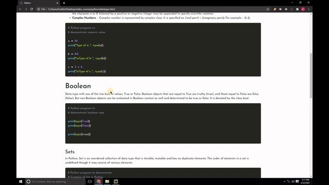 Python End To End Course Tutorial | Data Types In python programming #6 смотреть онлайн