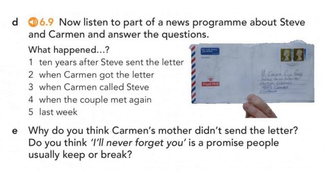 ENGLISH FILE Pre-intermediate. 6B. I'll Always Live You.  L.6.9