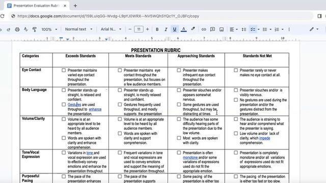 Criteria for Effective Presentations/Public Speaking: Grades 7 -12 смотреть онлайн