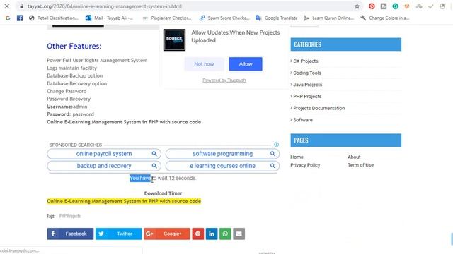 Online E-Learning Management System in PHP with source code смотреть онлайн