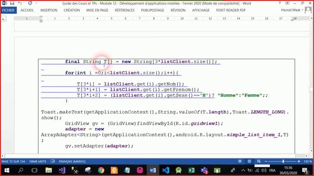 Android - TP7 – ArrayAdapter Simple - Part4 : GridView смотреть онлайн