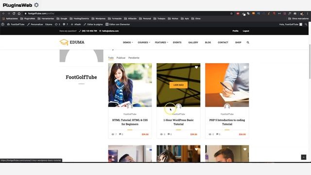 ✅ EDUMA ➡️ PLANTILLA ACADEMIA ONLINE (LEARNPRESS) WORDPRESS 2020 смотреть онлайн