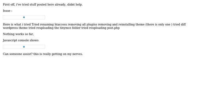Wordpress: WordPress Tinymce editor broken and nothing seems to fix it :( смотреть онлайн