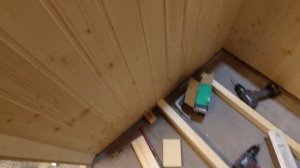 Сауна для себя.  Как сделать парящие полки для сауны .6 часть