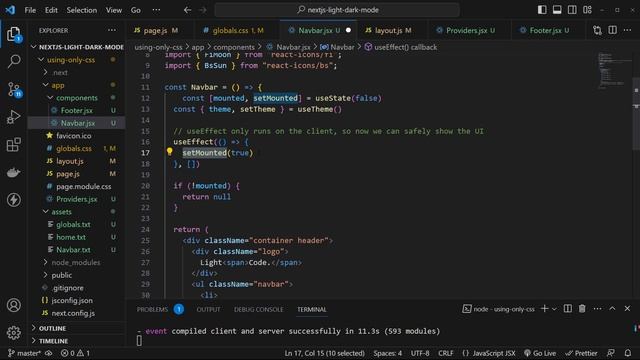 Next.js: Light & Dark Theme Using Next.js 13 - (2023)