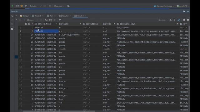 DataGrip ExplainPlan смотреть онлайн