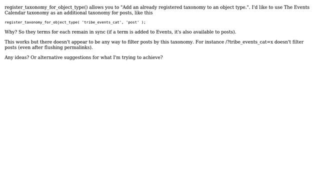 Wordpress: Filtering posts by an already registered taxonomy смотреть онлайн