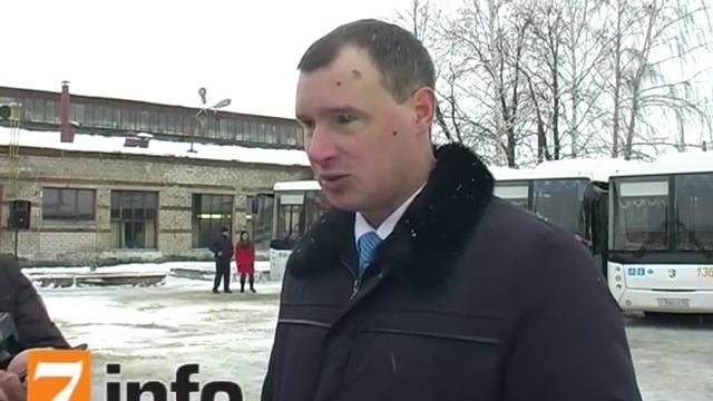 Вручение ключей от новых автобусов автоколонне 1310. Рязань