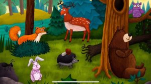 Первые слова. Животные в лесу // Игра для малышей // Развивашка