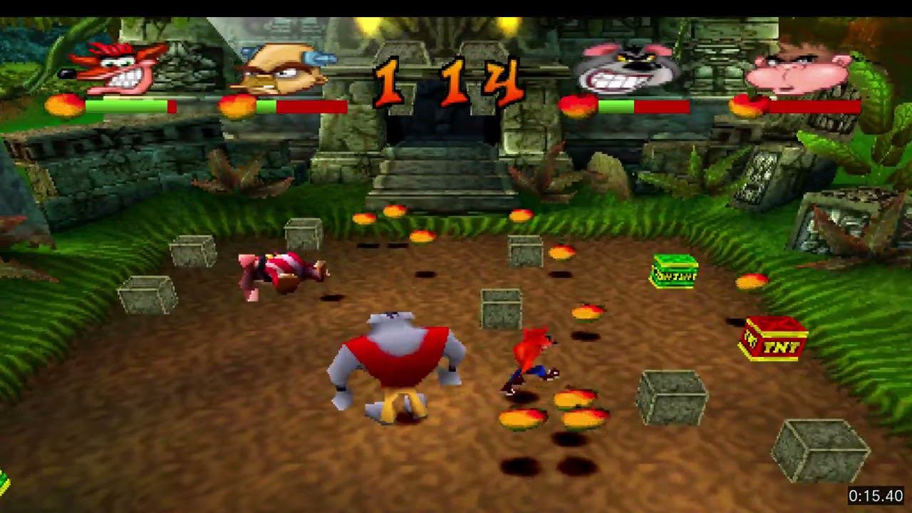 Crash Bash (Playstation 1) | Jungle bash | Level 4 Trohpy Run смотреть онлайн