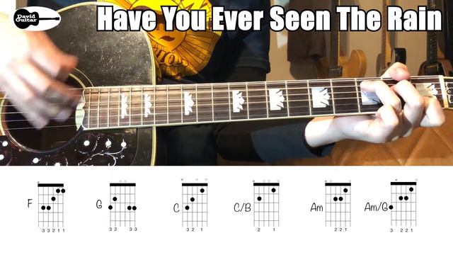 Have You Ever Seen The Rain Guitar Chords Creedence Clearwater Revival CCR смотреть онлайн