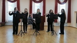 Образцовый ансамбль флейт "Северные акварели" Ирина Шильцева  "Первые бабочки"