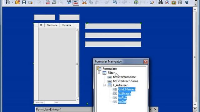 05 OpenOffice Base ein Formular mit Suchfunktion erstellen смотреть онлайн
