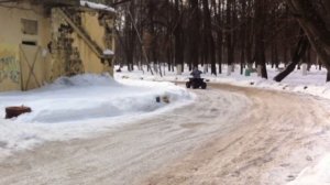 Покатушки на квадрике ирбис 50 кубов зимний дрифт