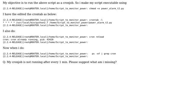 Failure in running Python script using a cron смотреть онлайн