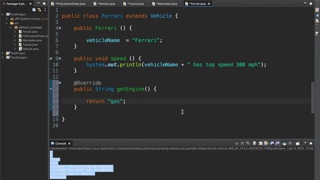 Java: lesson 31 abstract class and abstract method смотреть онлайн
