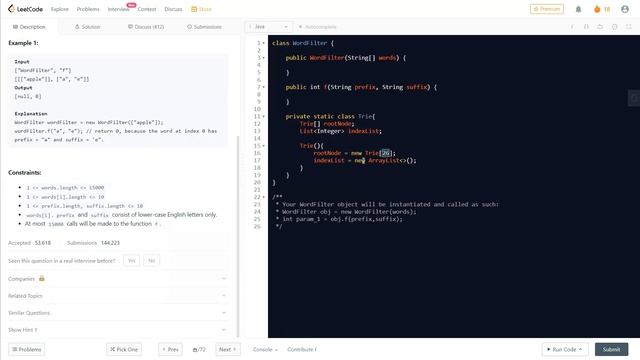 Prefix and Suffix Search | LeetCode 745 | LeetCode Hard | Solution with Explanation | Learn Overflo смотреть онлайн