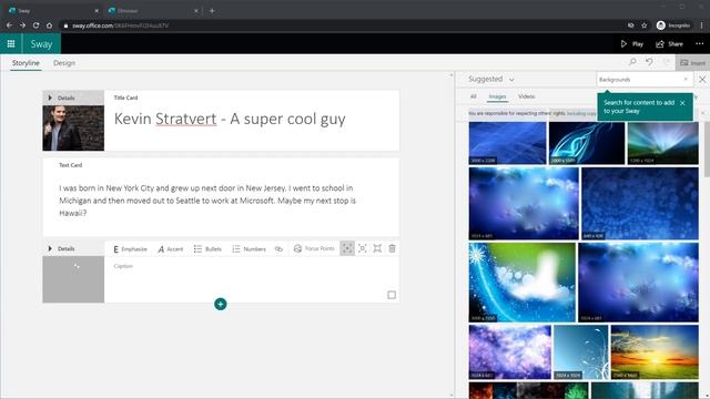 How to use Microsoft Sway - tutorial for beginners смотреть онлайн