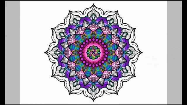 Рисуем на планшете мандалу на андройд в приложении IbisPaint X смотреть онлайн