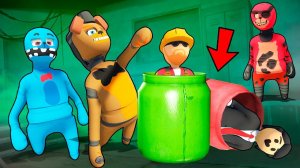 АНИМАТРОНИКИ ИЩУТ НАС! ОПАСНАЯ НЫЧКА ПРОТИВ МОНСТРОВ! УГАРНЫЕ ПЛАСТИЛИНОВЫЕ ПРЯТКИ В HUMAN FALL FLAT