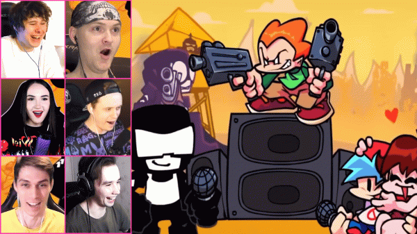 Реакции Летсплейщиков на Появление Пико в Седьмой Неделе | Friday Night Funkin' (TANKMAN/ТАНКМЕН)