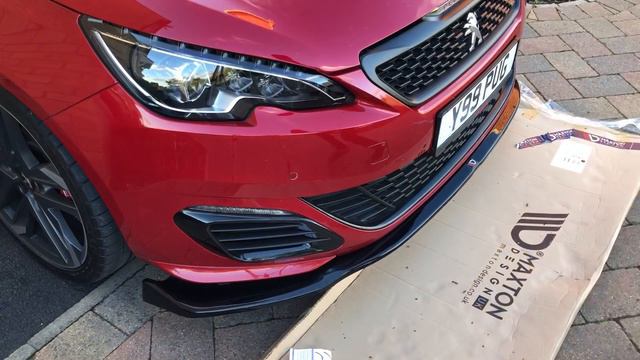 Installing Front Splitter: Peugeot 308 GTi