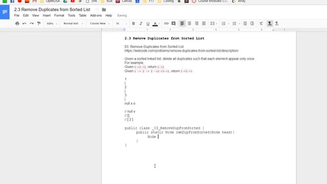 Remove Duplicates from Sorted List | Linked List | Interview Practice смотреть онлайн